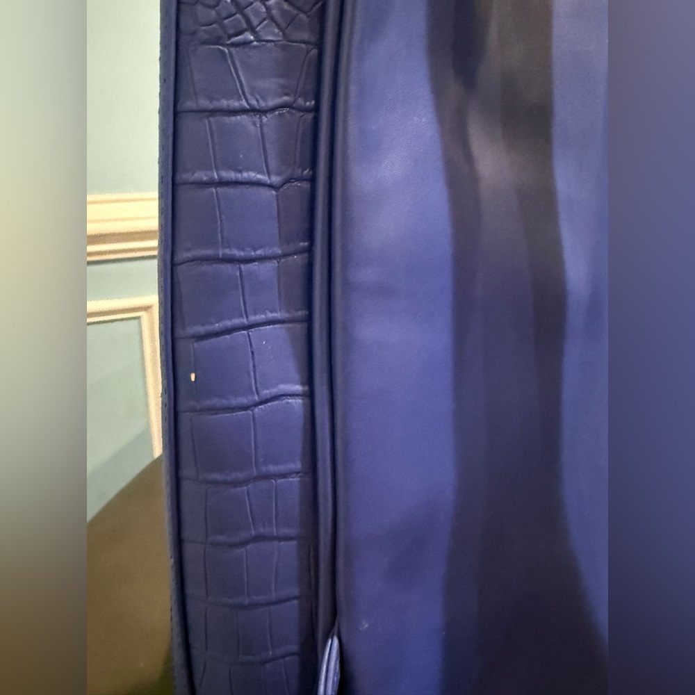 Embossed Blue Backpack by - Picture 10 of 12